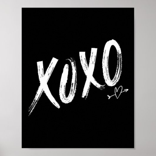 Poster Xoxoxo Saint-Valentin Fête de février (Devant)