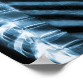 POSTER XRAY SKELETON DRILL BLACK BLUE (Coin)