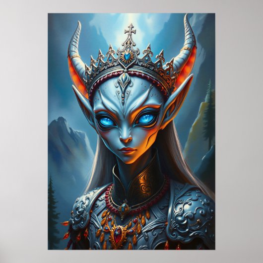 Poster Xylanthia l'Oracle cornu - Fantastique gothique so (Devant)