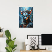 Poster Xylanthia l'Oracle cornu - Fantastique gothique so (Bureau à domicile)