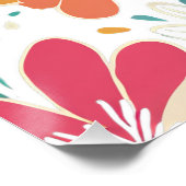 Poster Y2K Bold Fleur sauvage Nostalgale vibrante Art du (Coin)