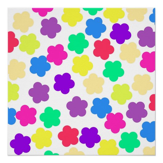 Poster Y2K Bold Fleur sauvage vibrant Spring Art (Devant)