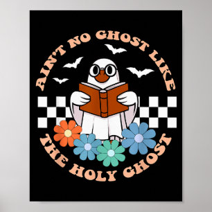 Poster Y a pas de fantôme comme le Saint-Esprit drôle chr