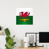 Poster Y Ddraig Goch (Bureau à domicile)