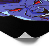 Poster Y Vampire Halloween Monstre Visage d'effroi crocs  (Coin)