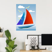 Poster Yacht (Bureau à domicile)