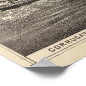 Poster yacht à vapeur en fer ondulé (Coin)