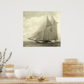 Poster Yacht 'America' 1910 (Cuisine)