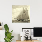 Poster Yacht 'America' 1910 (Bureau à domicile)