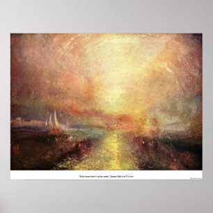 Poster Yacht approchant la côte - Joseph Mallord Turner