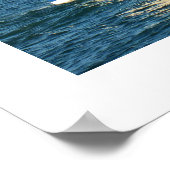 Poster Yacht avec drapeaux Jersey (Coin)