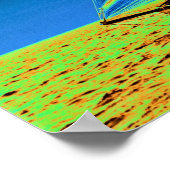 Poster Yacht Columbia 1901 Colorisé (Coin)