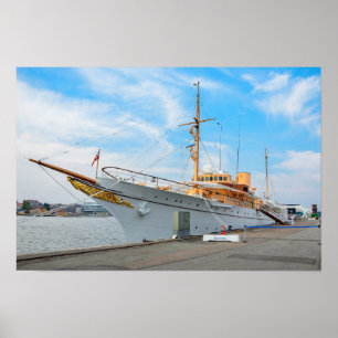 Poster Yacht royal danois Dannebrog