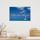 Poster Yachting dans le bleu (Cuisine)