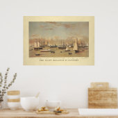 Poster Yachts à Newport (Cuisine)