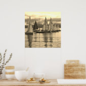 Poster Yachts à Rothesay Bay, Scotland. (Cuisine)