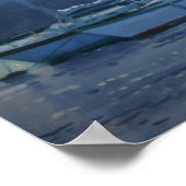Poster yachts amarrés en fin d'après-midi (Coin)