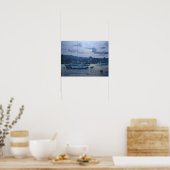 Poster yachts amarrés en fin d'après-midi (Cuisine)