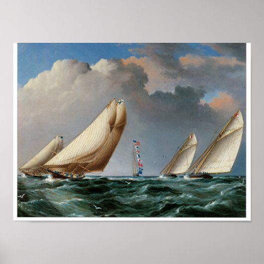 Poster Yachts Arrondissant La Marque (Devant)