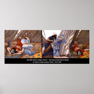 Poster Yael Slay Sisera #4 - Juges 5:26-27