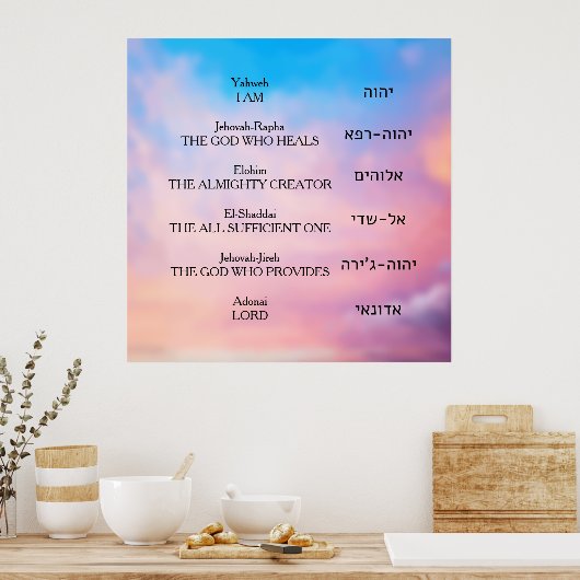 Poster Yahweh (Cuisine)