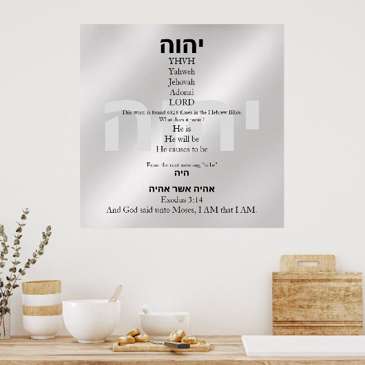 Poster Yahweh (Cuisine)