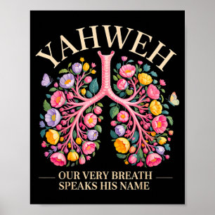 Poster Yahweh Notre Souffle Même Parle Son Nom Chrétien