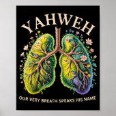 Poster Yahweh Our Very Breath Speaks His Name Christian (Devant)