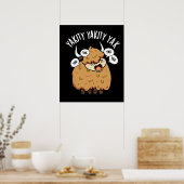 Poster Yakity Yakity Yak Funny Animal Pun Dark BG (Cuisine)