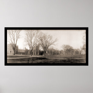 Poster Yale Campus Birdseye Photo 1902