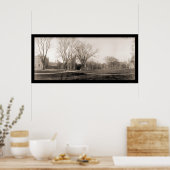 Poster Yale Campus Birdseye Photo 1902 (Cuisine)