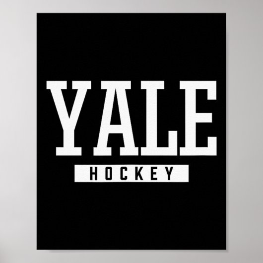 Poster Yale High School Hockey  (Devant)