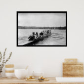 Poster Yale Rowing Racing Shell 1915 (Cuisine)