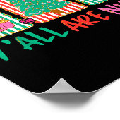 Poster Y'all Are Nuts Nutcracker Merry Christmas Funny Xm (Coin)