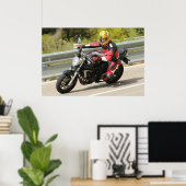 POSTER YAMAHA FAZER 600 (Bureau à domicile)