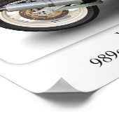 Poster Yamaha FZR Genesis Motorcycle - Format A3 (Coin)