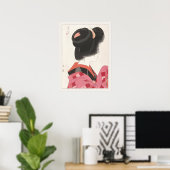 Poster Yamakawa Shuho Red Collar Elégance Japonaise Asiat (Bureau à domicile)