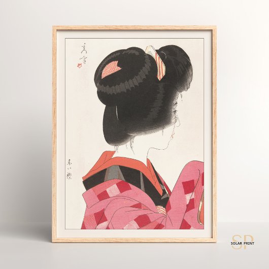 Poster Yamakawa Shuho Red Collar Elégance Japonaise Asiat