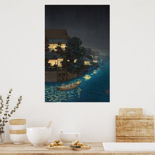 Poster Yanagibashi par Tsuchiya Koitsu (Cuisine)