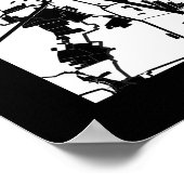Poster Yancheng China City Map (Coin)