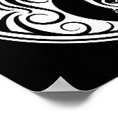 Poster Yang Cats de White and Black (Coin)
