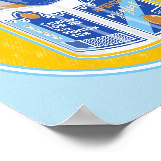 Poster Yaourt d'abricot en pot (Coin)