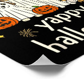 Poster Yappy Halloween Drôles de chiens fantômes Hallowee (Coin)