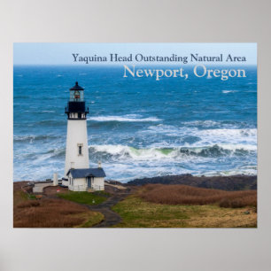 Poster Yaquina Head Outstanding Natural Area Lighthouse