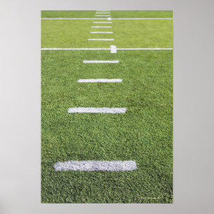 Poster Yardlines sur le terrain de football