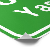 Poster Yasothon Ahead ⚠ Thai Highway Traffic Sign ⚠ (Coin)