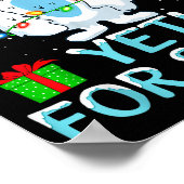 Poster Yati For Santa Xmas Lights Yeti Christmas  (Coin)