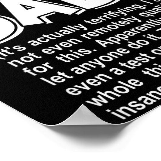 Poster Yay! I'm A New Dad! - Funny Father's Day Joke Gift (Coin)