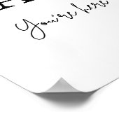 Poster yay tu es ici signe (Coin)