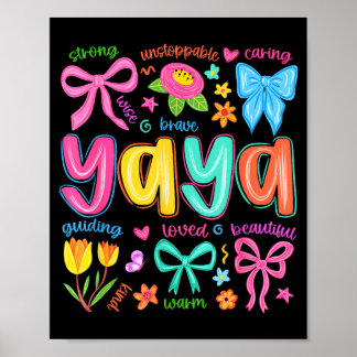 Poster Yaya Bow a aimé belle journée mignonne et drôle de